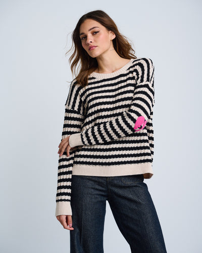 Lisa Todd It's Complicated Sweater in Sheepskin/Black