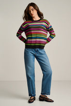 Load image into Gallery viewer, Lisa Todd Hype The Stripe Sweater in Black Multi
