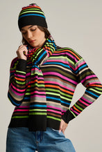 Load image into Gallery viewer, Lisa Todd Hype The Stripe Sweater in Black Multi
