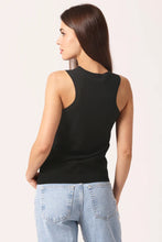Load image into Gallery viewer, Minnie Rose Viscose Crew Tank in Black
