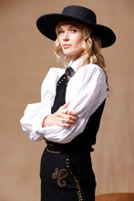 Load image into Gallery viewer, Minnie Rose Western Embellished Knit Tank in Black
