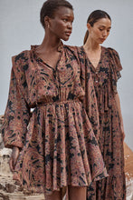 Load image into Gallery viewer, Misa Los Angeles Lilly Dress in Studded Flora Chiffon
