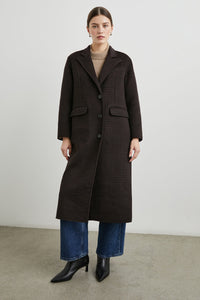 Rails Gallery Coat in Espresso Houdstooth