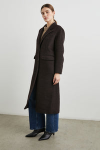 Rails Gallery Coat in Espresso Houdstooth