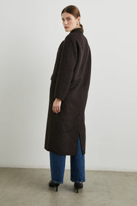 Rails Gallery Coat in Espresso Houdstooth