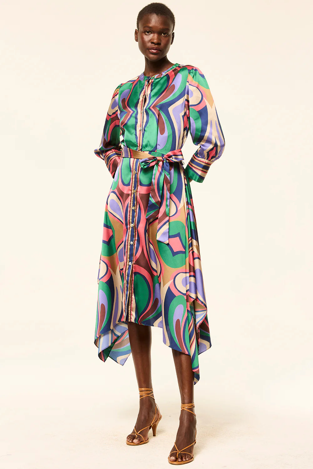 Misa Los Angeles Solmaz Dress in Butterfly Mirror