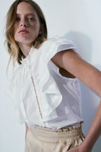 Load image into Gallery viewer, Mélissa Nepton Ginger Frill Shirt in Off White
