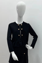 Load image into Gallery viewer, Twinset Knit Peplum Jacket in Black
