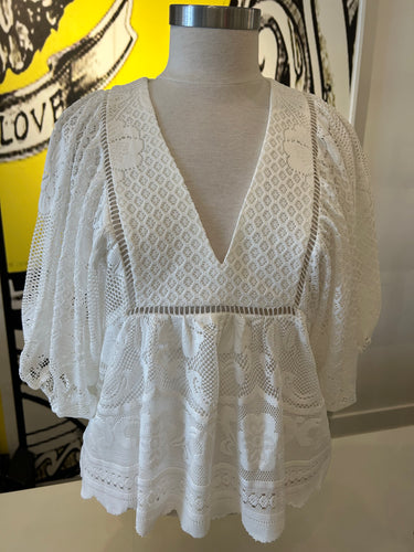 Saylor NYC Loudon Top in Ivory