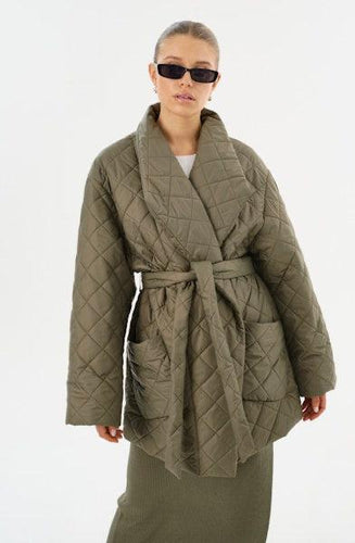 LAMARQUE Verica Quilted Jacket in Sage