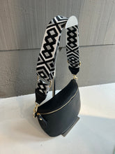 Load image into Gallery viewer, Marlon Italian Leather Crossbody Bag in Black
