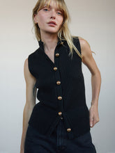 Load image into Gallery viewer, Nation Ira Sweater Vest in Black
