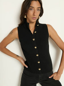 Nation Ira Sweater Vest in Black