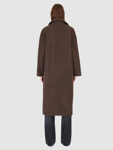 HiSO Isabella Coat in Brown Melange