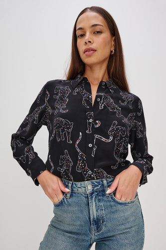 Rails Kate Shirt in Black Jaguars