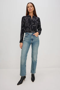 Rails Kate Shirt in Black Jaguars