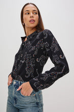 Load image into Gallery viewer, Rails Kate Shirt in Black Jaguars
