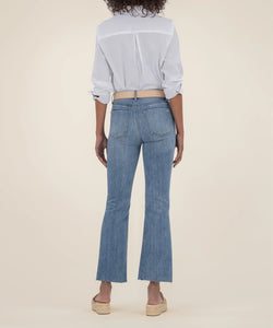 Kut From The Kloth Kelsey High Rise Ankle Flare Jeans in Acceptance