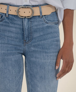 Kut From The Kloth Kelsey High Rise Ankle Flare Jeans in Acceptance