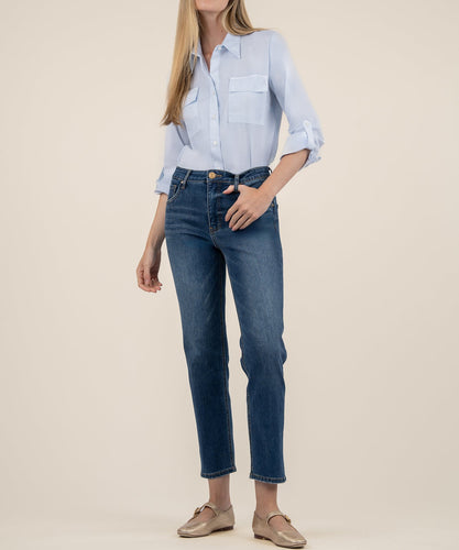 Kut From The Kloth Elizabeth Straight Leg Jean in Dainty