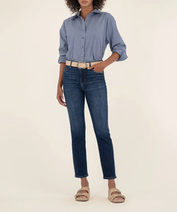 Kut From The Kloth Reese High Rise Ankle Straight Jeans in Enchantment