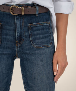 Kut From The Kloth Ana High Rise Flare Jeans in Deductive