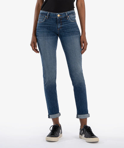 Kut From The Kloth Catherine Mid Rise Boyfriend Jean in Dashing