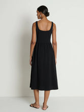 Load image into Gallery viewer, Nation Laurel Midi Dress in Jet Black
