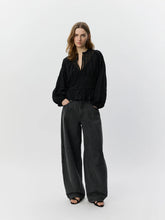 Load image into Gallery viewer, Sofie Schnoor Lousw Lace Detail Blouse in Black
