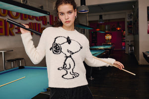 Princess Goes Hollywood Snoopy Sweater in Off White