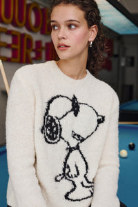 Princess Goes Hollywood Snoopy Sweater in Off White