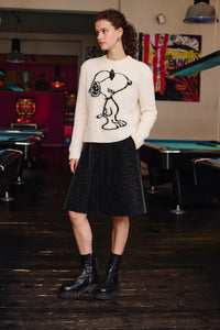 Princess Goes Hollywood Snoopy Sweater in Off White