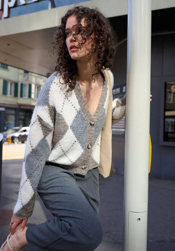 Princess Goes Hollywood Argyle Cardigan