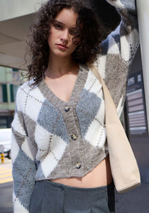 Princess Goes Hollywood Argyle Cardigan