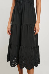 Rails Lucia Dress in Black Eyelet