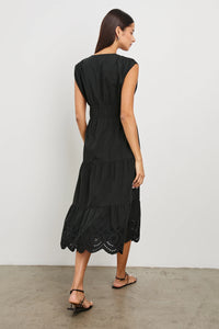 Rails Lucia Dress in Black Eyelet