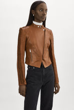 Load image into Gallery viewer, LAMARQUE Azra Leather Jacket in Luggage
