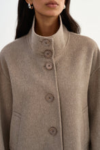 Load image into Gallery viewer, LAMARQUE Mckenna Cropped Wool Jacket in Heather Taupe
