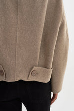 Load image into Gallery viewer, LAMARQUE Mckenna Cropped Wool Jacket in Heather Taupe
