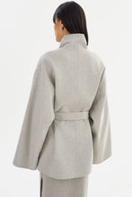 Load image into Gallery viewer, LAMARQUE Mekia Double Face Wool Coat in Light Grey
