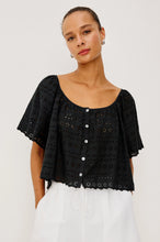 Load image into Gallery viewer, Rails Miller Shirt in Black Eyelet

