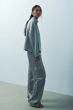 Load image into Gallery viewer, Mélissa Nepton Satin Cargo Pant in Perfect Grey
