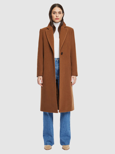HiSO Mia Coat in Cognac