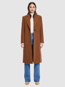 HiSO Mia Coat in Cognac