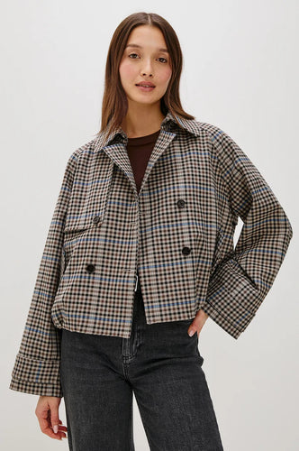 Rails Jett Jacket in Mocha Check
