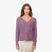 Load image into Gallery viewer, Autumn Cashmere Marled Shaker Sweater in Crocus Multi
