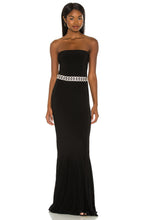 Load image into Gallery viewer, Norma Kamali Strapless Fishtail Gown in Black
