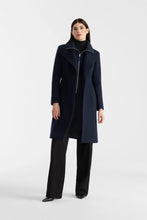 Load image into Gallery viewer, Mackage Norita-ZZ 2 in 1 Double Face Wool Coat in Marine
