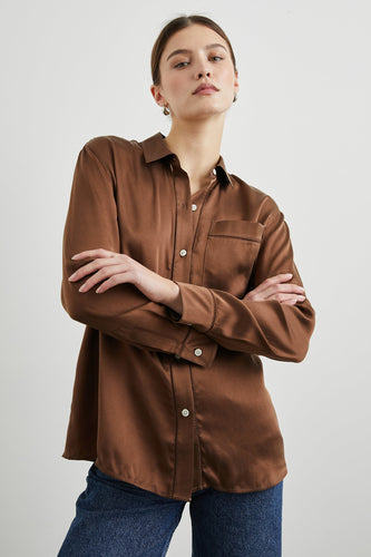 Rails Oak Shirt in Espresso