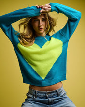 Load image into Gallery viewer, Lisa Todd Amore Mio Sweater in Neon Blue
